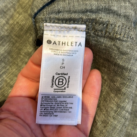 NWT Athleta Voyager Linen Tank S - Picture 9 of 10